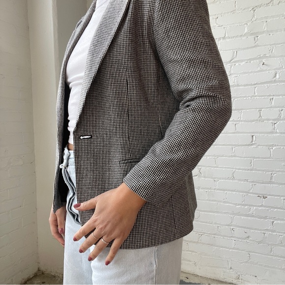 Vintage 80s Joan Leslie Tweed Single Breasted Blazer - Picture 4 of 8